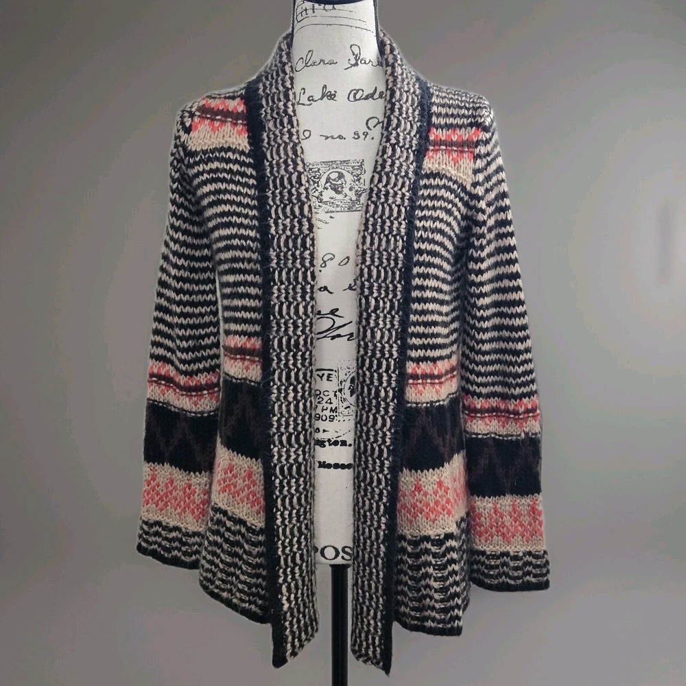 Pink Republic Black & Pink Southwestern Style Cover Up Size M